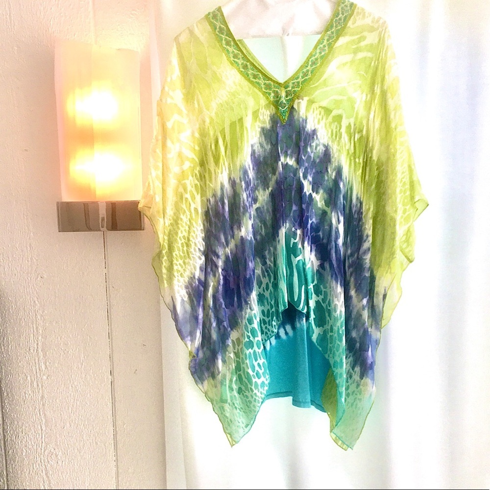 Incredible beaded Hale Bob top New With Tags!!